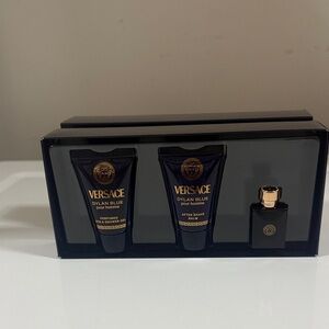 Versace Dylan Blue Grooming Trio - Black and Gold